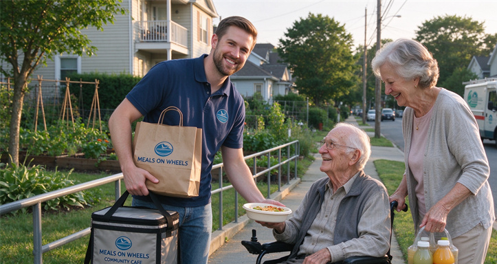 New developments in community meal delivery services: How can elderly people with limited mobility apply for weekly healthy meals?