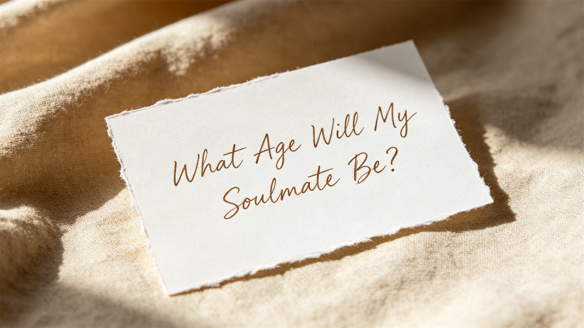 What Age Will My Soulmate Be?