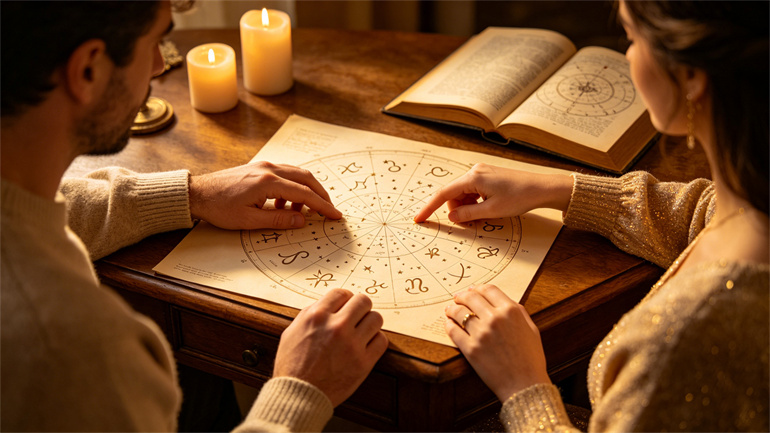 Determine Your Romantic Compatibility With Your Partner By Consulting Your Natal Chart!