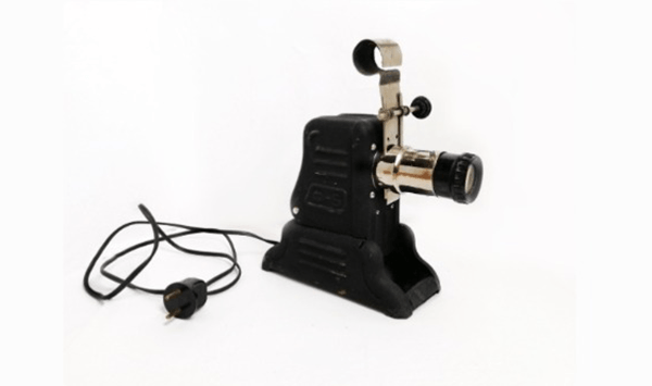 Which vintage media projection device is shown in this image?