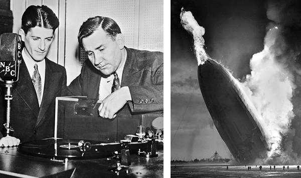 During which 1937 aviation tragedy did radio announcer Herbert Morrison emotionally cry out, 'Oh, the humanity!'?