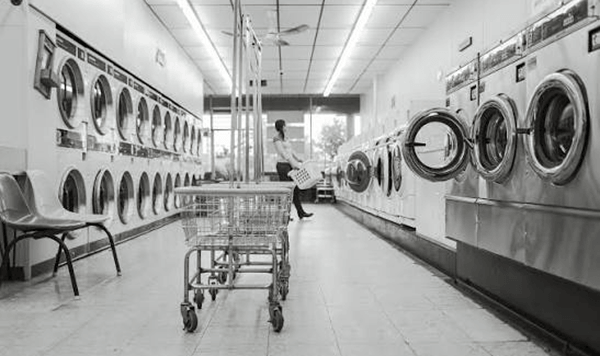 Where did families gather to wash laundry on Sunday nights?