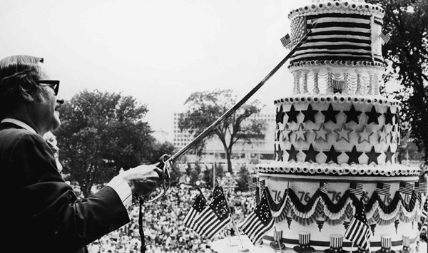 In which year did the United States celebrate its Bicentennial—marking 200 years since the signing of the Declaration of Independence?