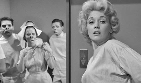 Which anthology series hosted by Rod Serling delivered mysterious, mind-bending stories with legendary twist endings?