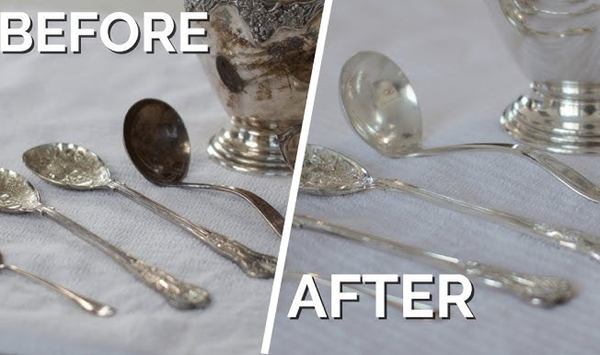 How did grandmothers brighten dull silver tableware in minutes without tedious hand scrubbing?