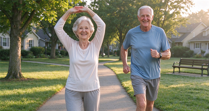 Healthy aging starts with these 4 things: protecting your joints, strengthening your heart, exercising your brain, and getting a good night's sleep