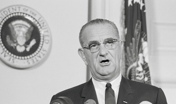 What was the name of President Lyndon B. Johnson's ambitious domestic policy agenda introduced in 1964 to combat poverty and racial injustice?