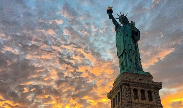 Gifted to the United States by France in 1886, this iconic New York landmark has welcomed over 300 million visitors. What is its official name?