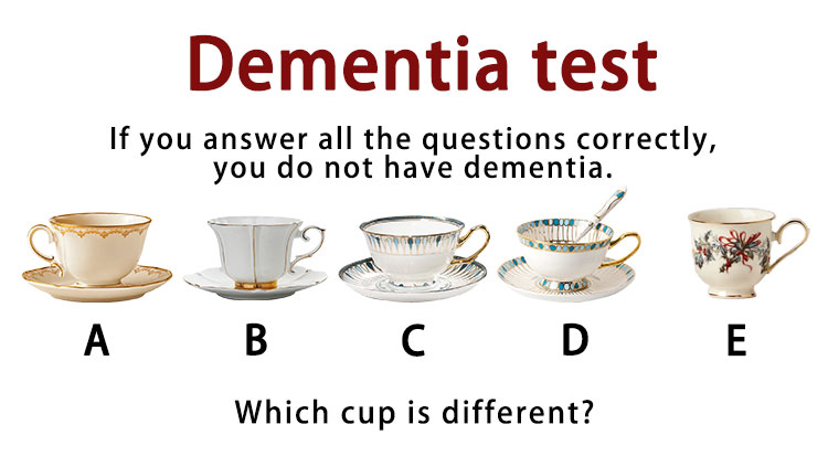 Which cup is different?