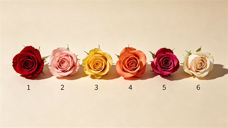 You Choose A Rose Of A Certain Color To Give To Your Crush, And Enter The Corresponding Number.