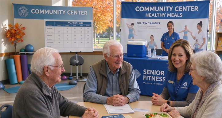 Community Living Guide for Seniors: Healthy Meals, Free Exercise Classes, and Fall Vaccines