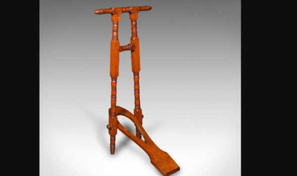 What is this vintage footwear accessory called?