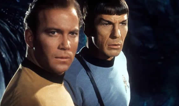Which landmark 1960s science fiction series launched the interstellar journeys of the starship Enterprise into the 23rd century?
