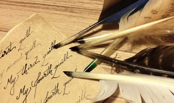 What is this historic writing instrument called?