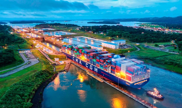 Connecting the Atlantic and Pacific Oceans, this 50-mile waterway in Central America was completed in 1914 and transformed global shipping. What is it called?