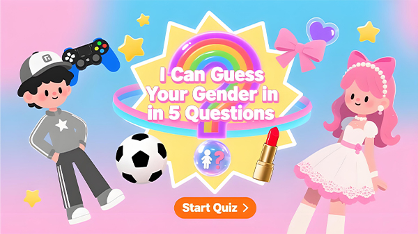 I Can Guess Your Gender in 5 Questions🧠🌈✨