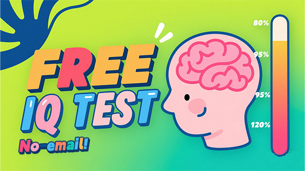 Real Free IQ Test (No Email!) Get Your Score in 2 Minutes!🧠⚡